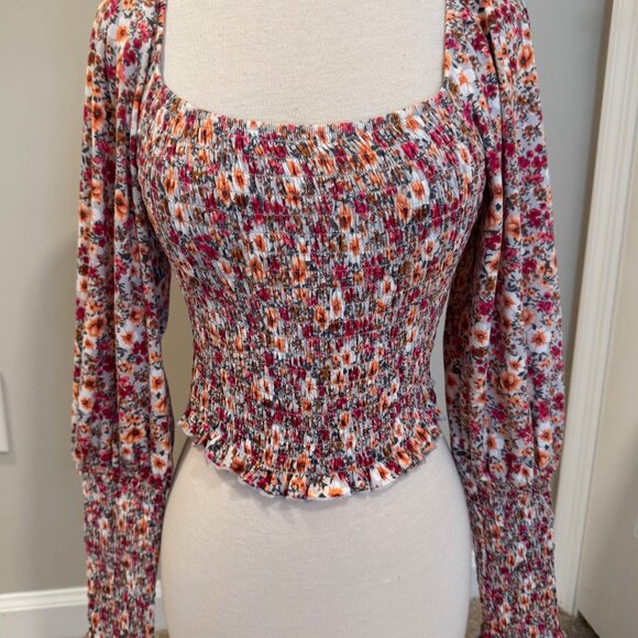 Bundle Lot Womens Medium Ruched Long Sleeved Shirts Crop Tops NWT Japna & Mi Ami - Picture 6 of 9